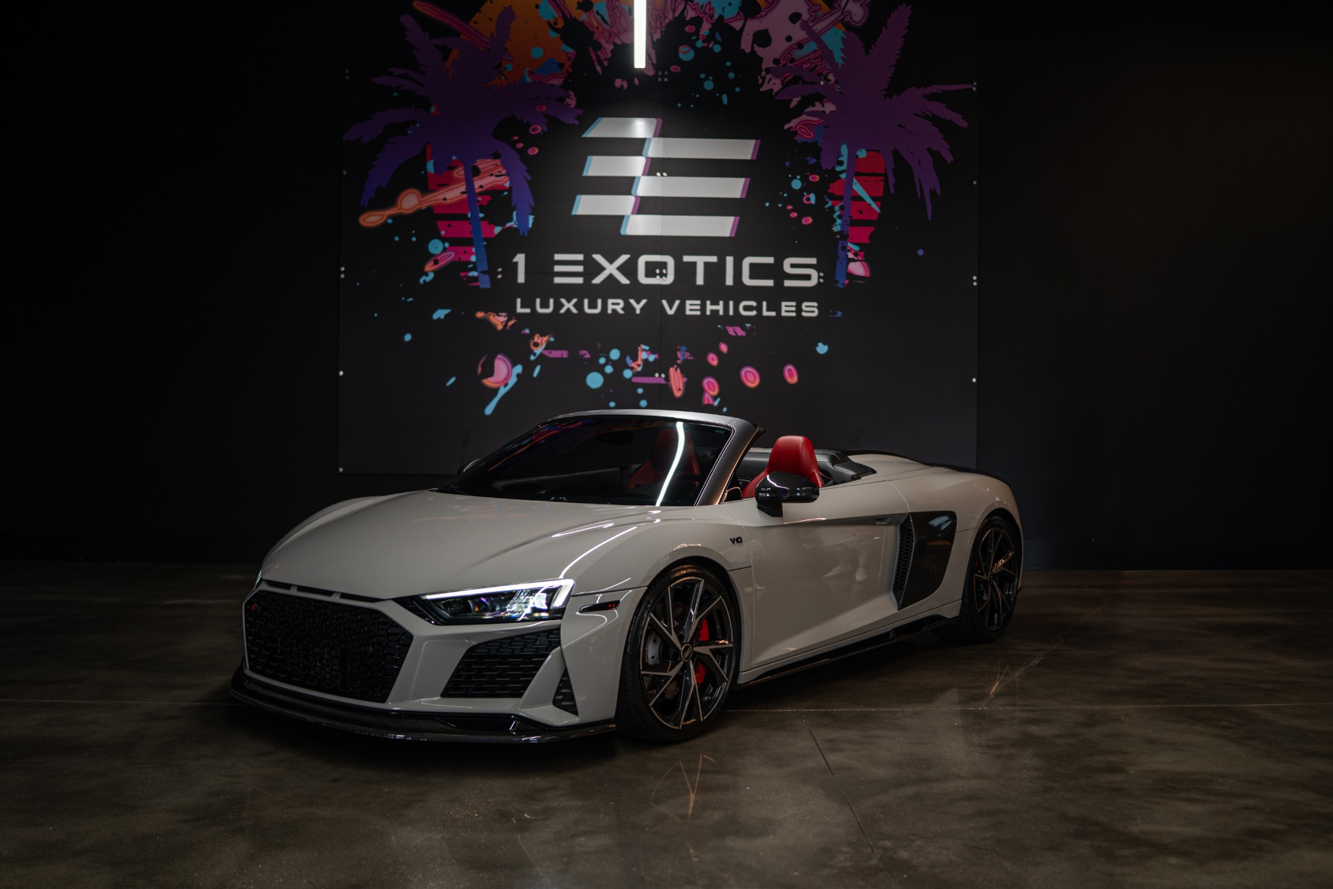 Nardo Gray 2022 Audi R8 Convertible Rear-Wheel Drive 7-Speed Automatic