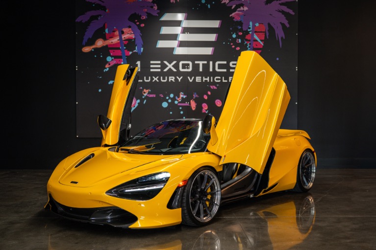 Used 2020 McLaren 720S Spider Performance Volcano Yellow! Loaded with Carbon! Signature Wheels! Ryft Exhaust! for sale $289,813 at One Exotics Luxury Vehicles LLC in Tampa FL