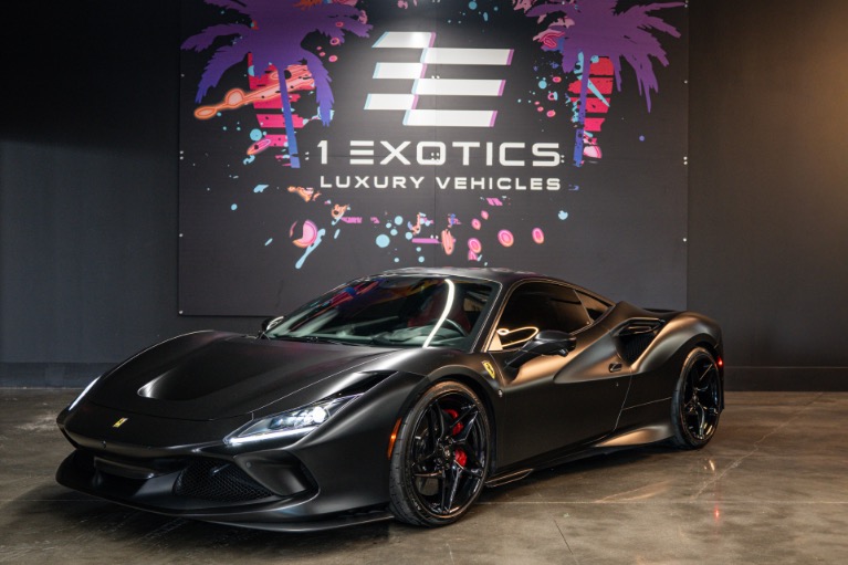 Used 2020 Ferrari F8 Tributo Satin Black over Red! Carbon Seats! 360 camera! Loaded! Low Miles! for sale $469,813 at One Exotics Luxury Vehicles LLC in Tampa FL