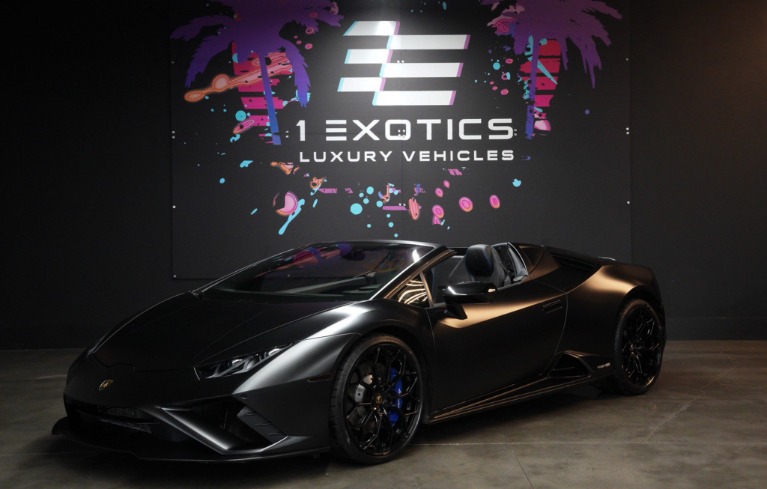 Used 2021 Lamborghini Huracan EVO Spyder Full Satin PPF! Loaded! Amazing Interior! for sale $309,813 at One Exotics Luxury Vehicles LLC in Tampa FL